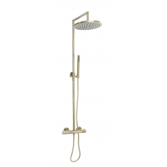 Komplet brusesæt i blank messing