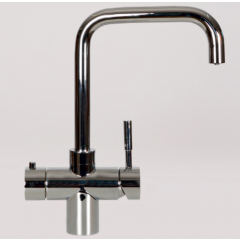 Taurus 4-1 med kølet vand og danskvand i krom med firkantet tud fra AKVATUR