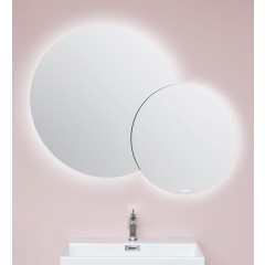 Livorno rund dobbeltspejl med backlight fra Cassøe